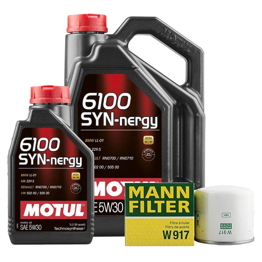 Volvo Engine Oil Change Kit - Motul (5W30) (SYN-NERGY 6100)